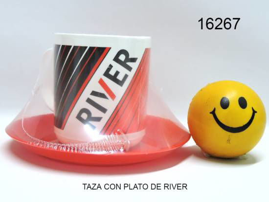 Imagen de TAZA  CON PLATO DE RIVER 9.25